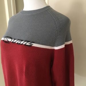 VANS Vintage Sweater Sweatshirt Color Block Knit